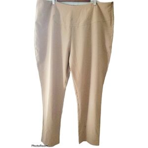 Iman Womens Khaki Dress Pants Size 24W NWT